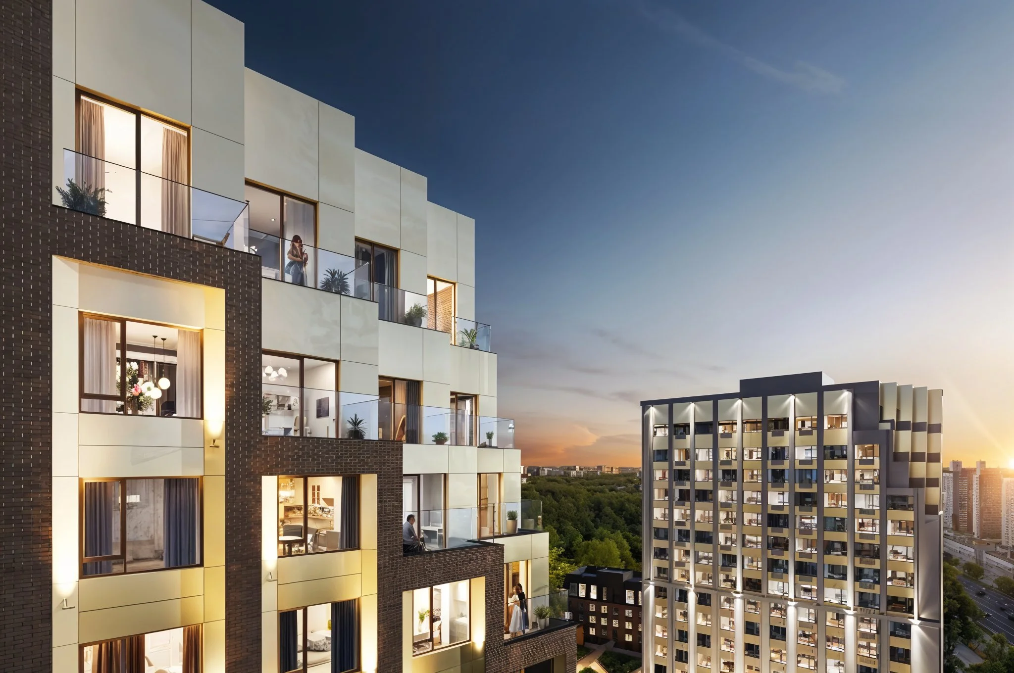 Панорамный вид из окна